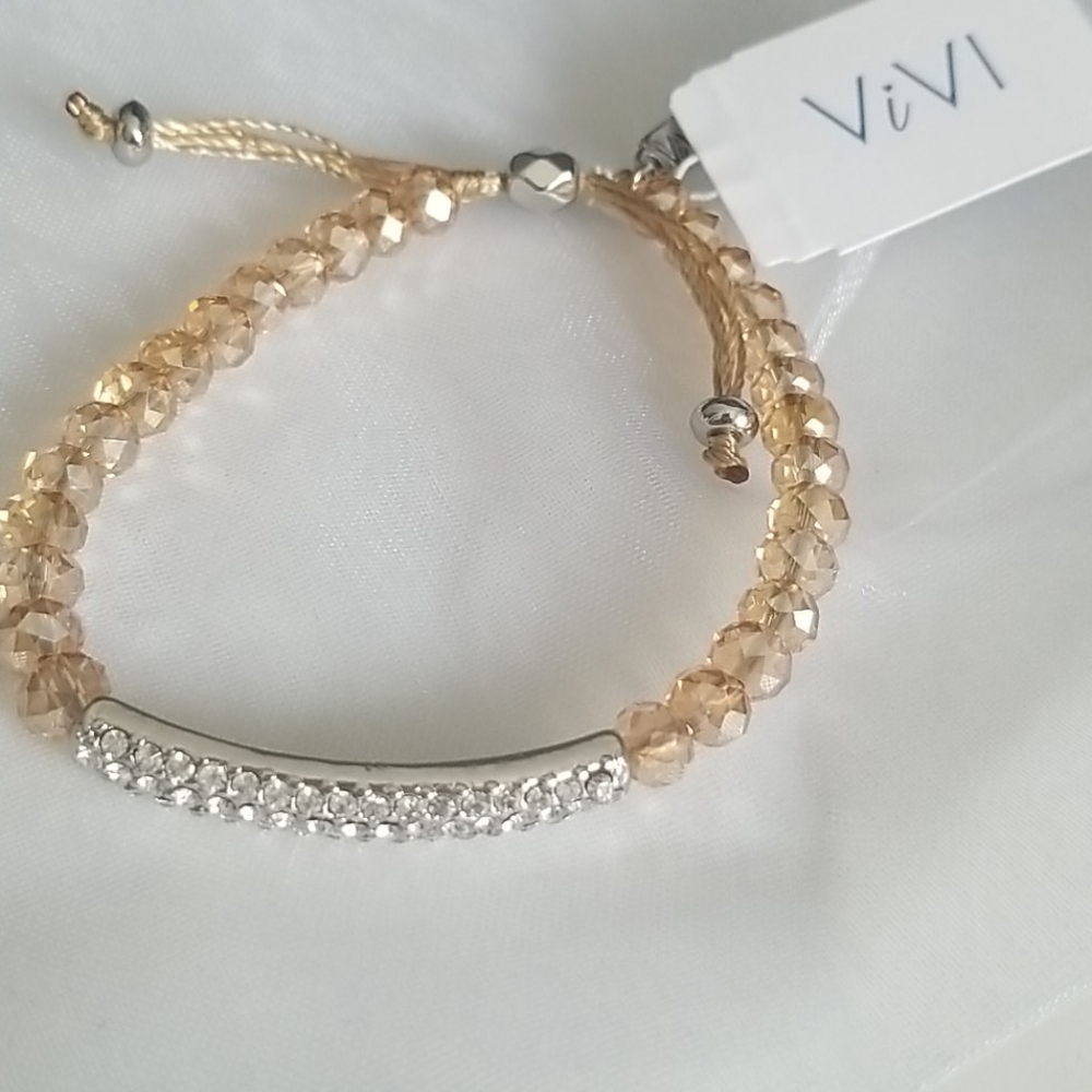 ViVI gold- pediatric cancer bracelet